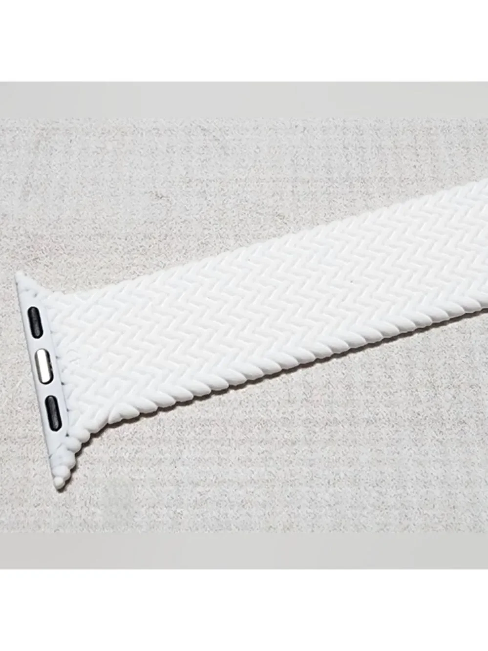 Braided White Solo Loop Strap For Apple Watch 42/44MM - New In Package